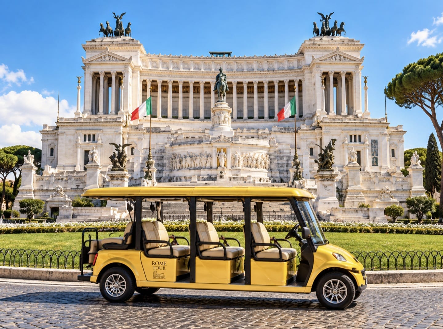 Rome Italy private Golf Cart tours Vittoriano